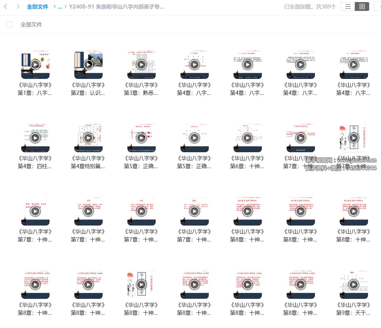 朱辰彬华山八字内部弟子专栏 视频+音频-真传国学