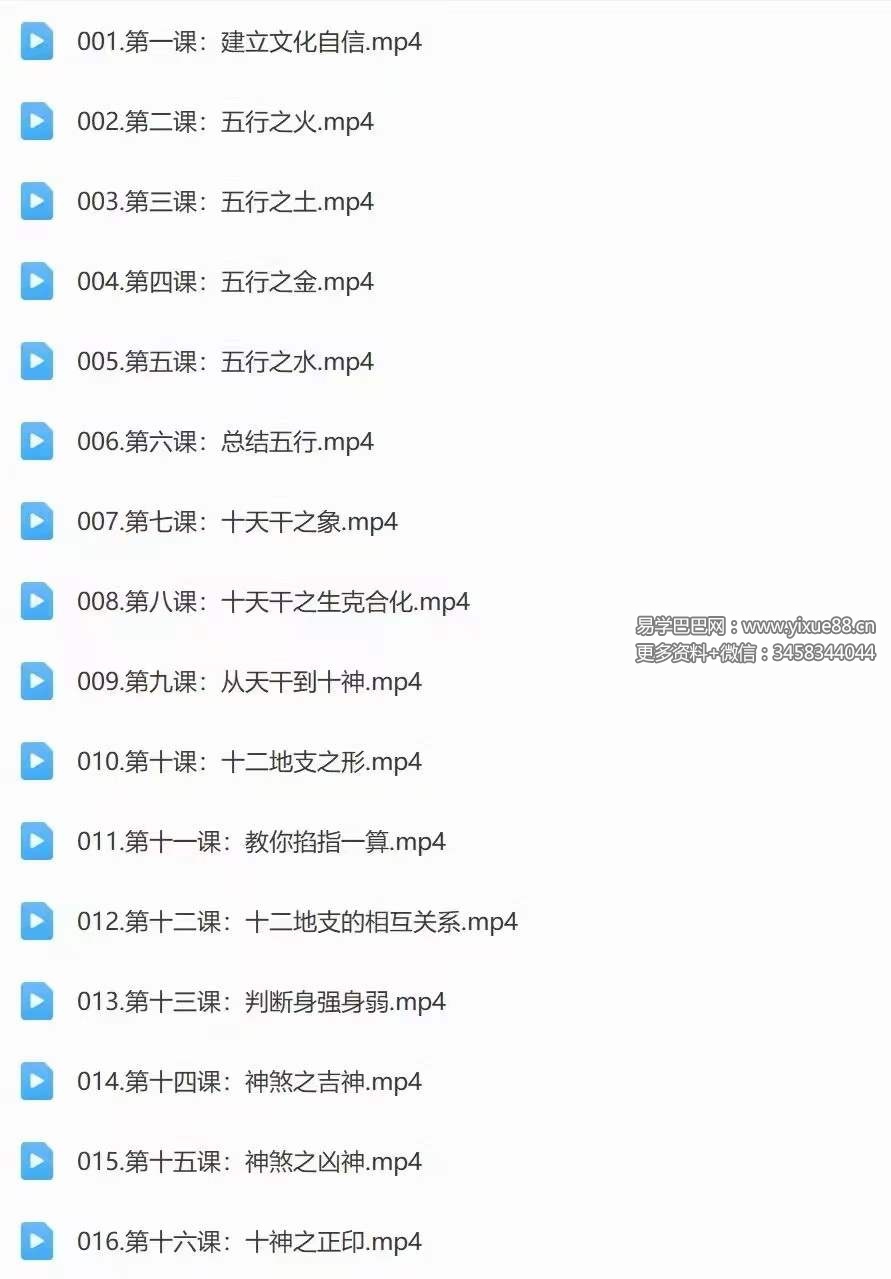 图片[7]-晓灿老师【八字+中医基础好课】干支哲学 全47讲视频课-真传国学