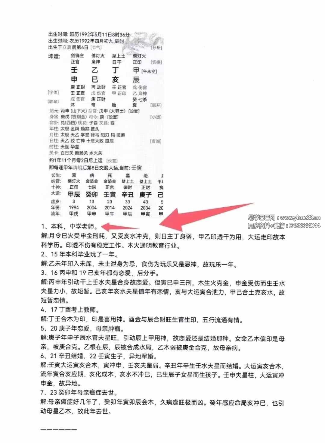 图片[4]-356命理王《命理案例大透解》222页-真传国学