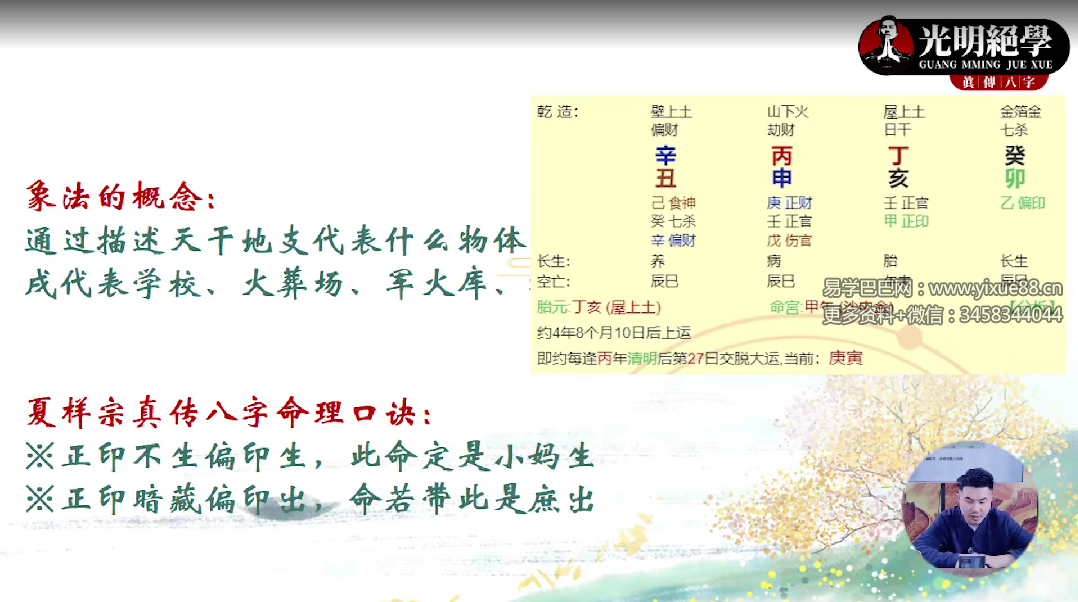 图片[3]-夏光明《象法的核心天机》1集视频约50分钟-真传国学