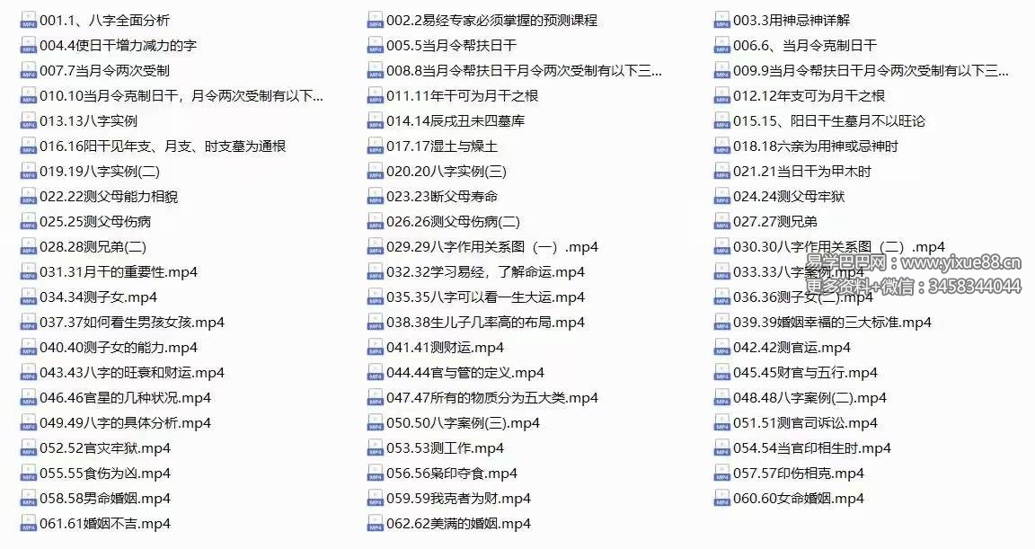李明光《八字命理线上中级密训》62集-真传国学