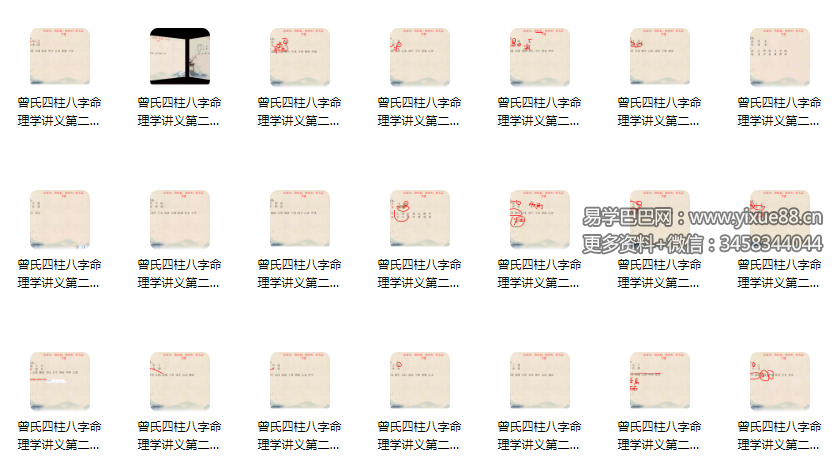 图片[2]-曾氏易学 曾勇《四柱八字讲义 第二册》100集-真传国学