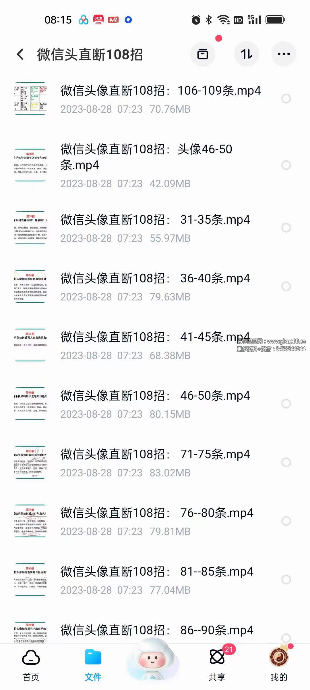 图片[2]-司天喜 微信头像直断108招 24集-真传国学