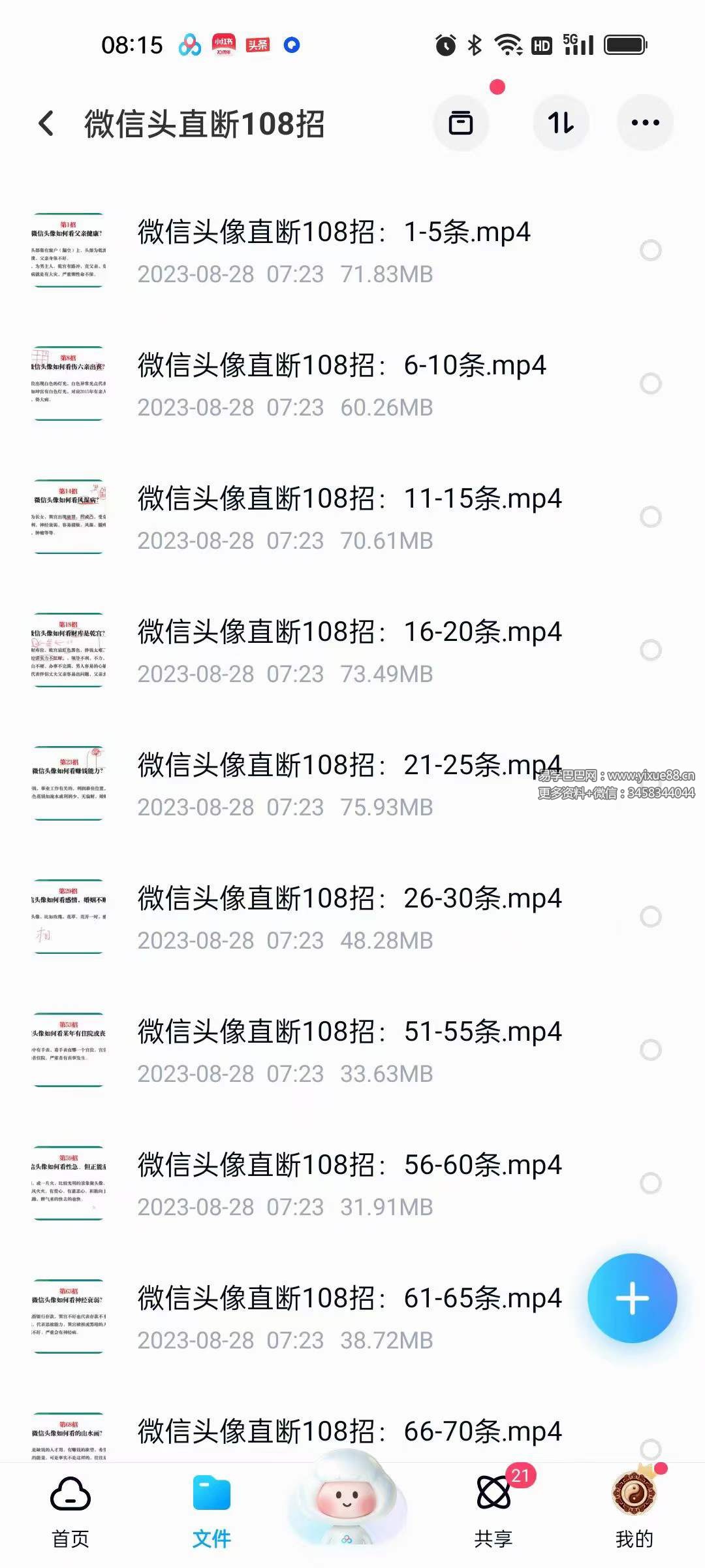 图片[3]-司天喜 微信头像直断108招 24集-真传国学
