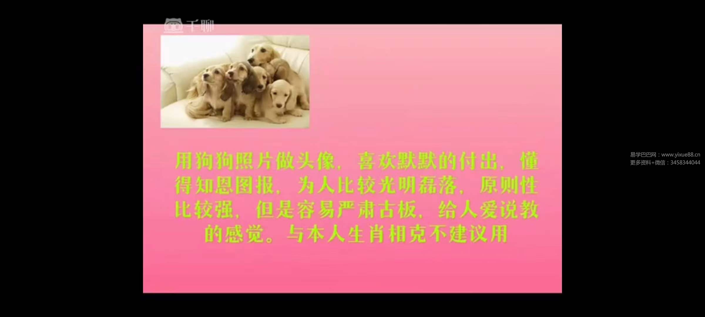 象运人生 微信头像系列课26集-真传国学