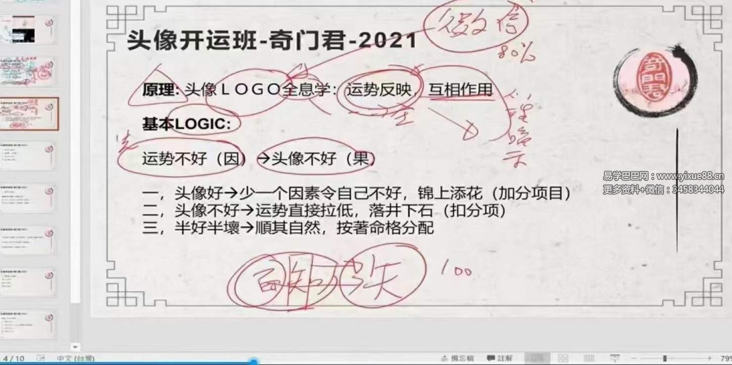 图片[3]-奇门君 微信头像开运班4集视频-真传国学