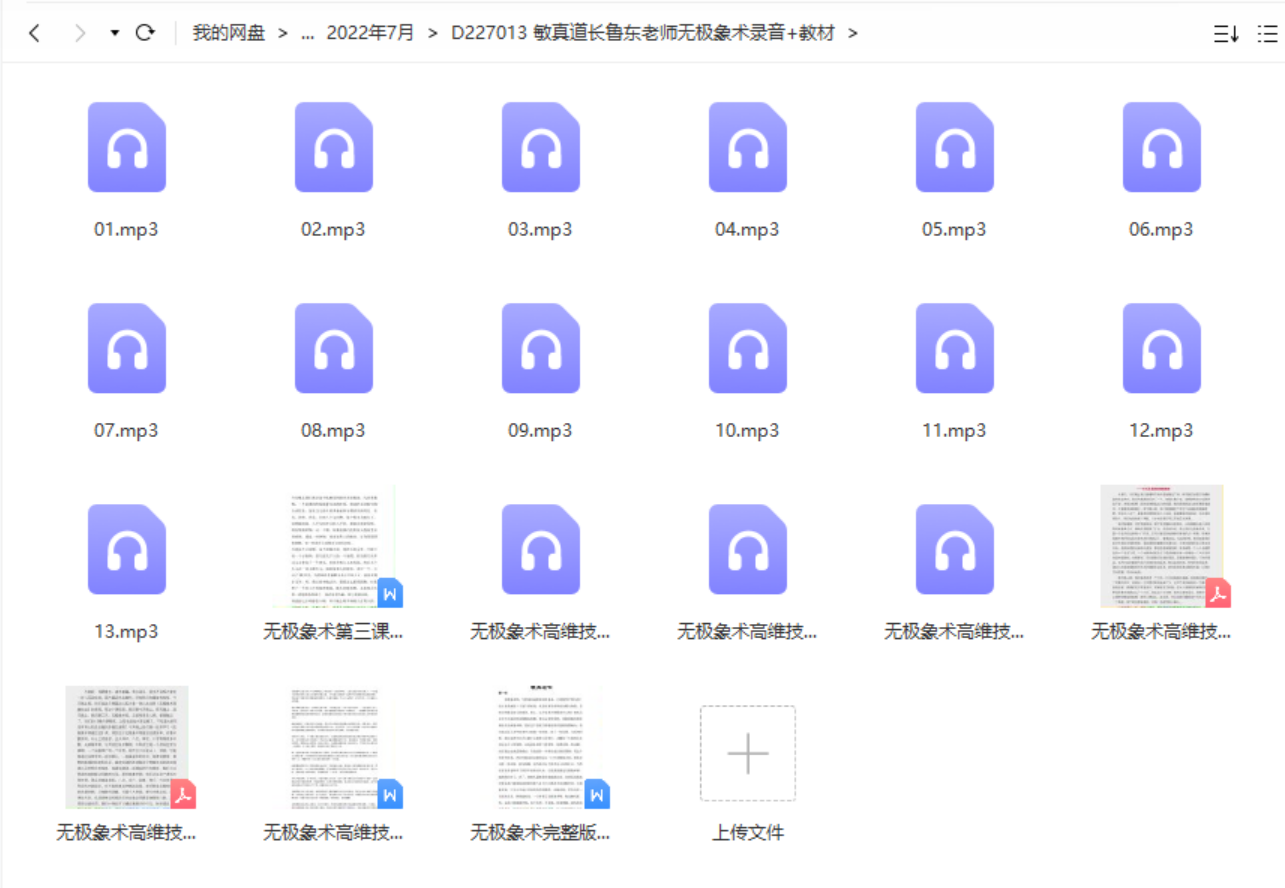敏真道长鲁东老师无极象术录音+教材pdf 百度云下载！-真传国学