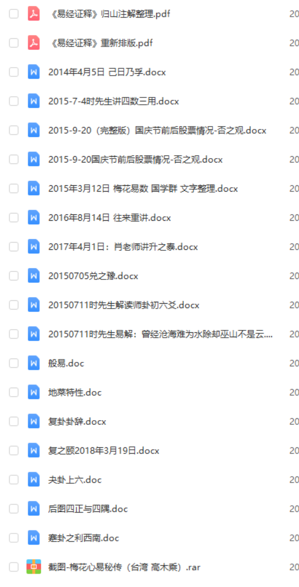 图片[3]-易界传奇之时者大师六爻穿梅卦讲课录音92集全+40个授课资料 百度云下载！-真传国学