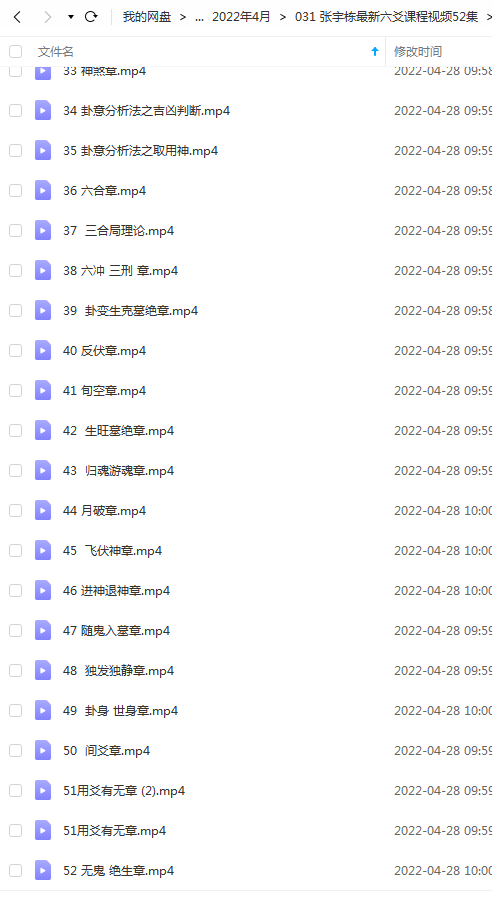 图片[5]-张宇栋2019年最新六爻课程视频52集14小时-真传国学
