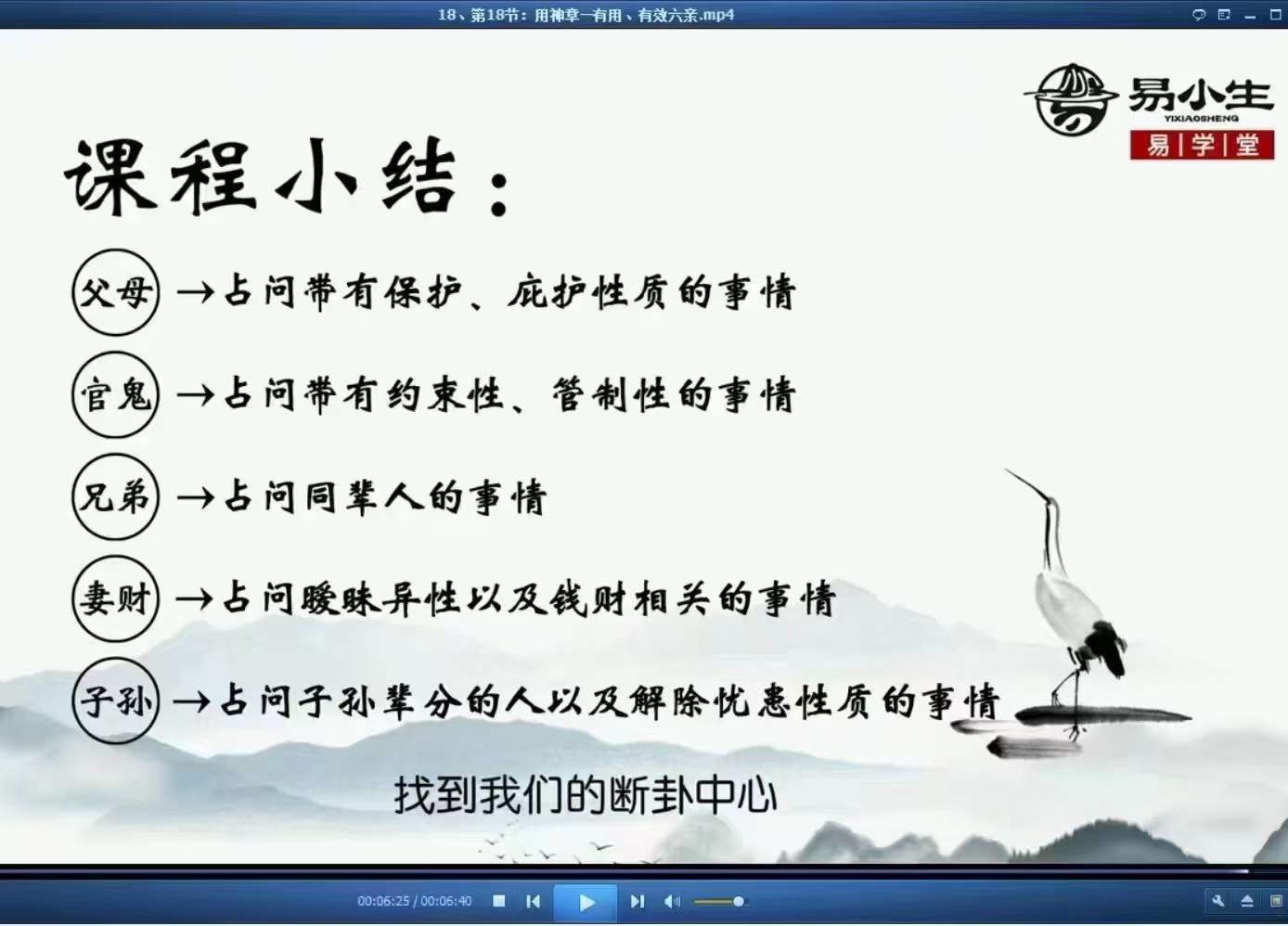 图片[6]-易小生增删卜易课程98集视频-真传国学