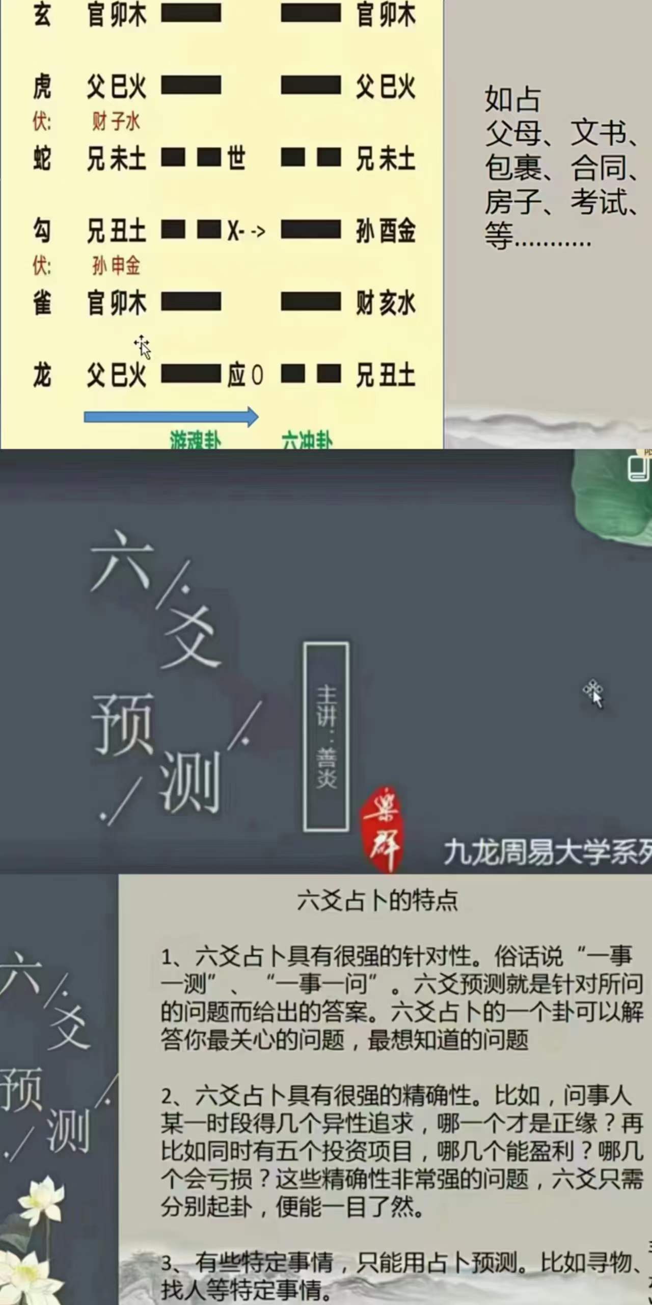 九龙道长弟子班善炎老师 六爻预测视频课程6集-真传国学