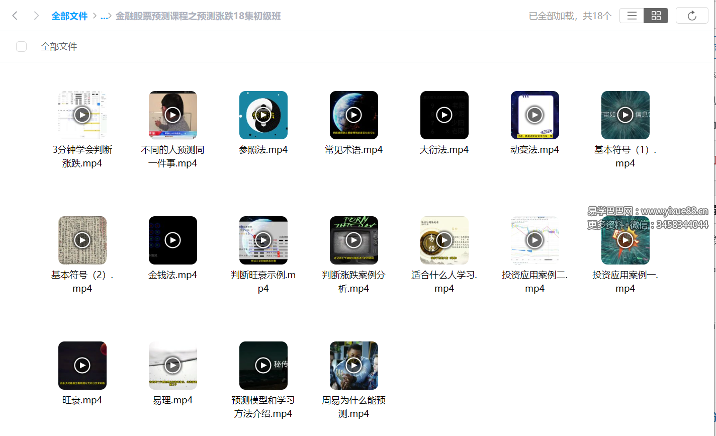 图片[6]-周易六爻纳甲卦预测股票涨跌34集+18集视频-真传国学