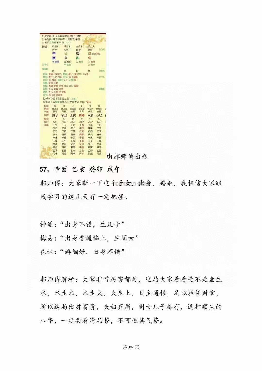 图片[7]-郝传明东北盲派《实战：定位子女星夫妻感情、判断父母兄弟六亲法则》112页 百度网盘下载-真传国学