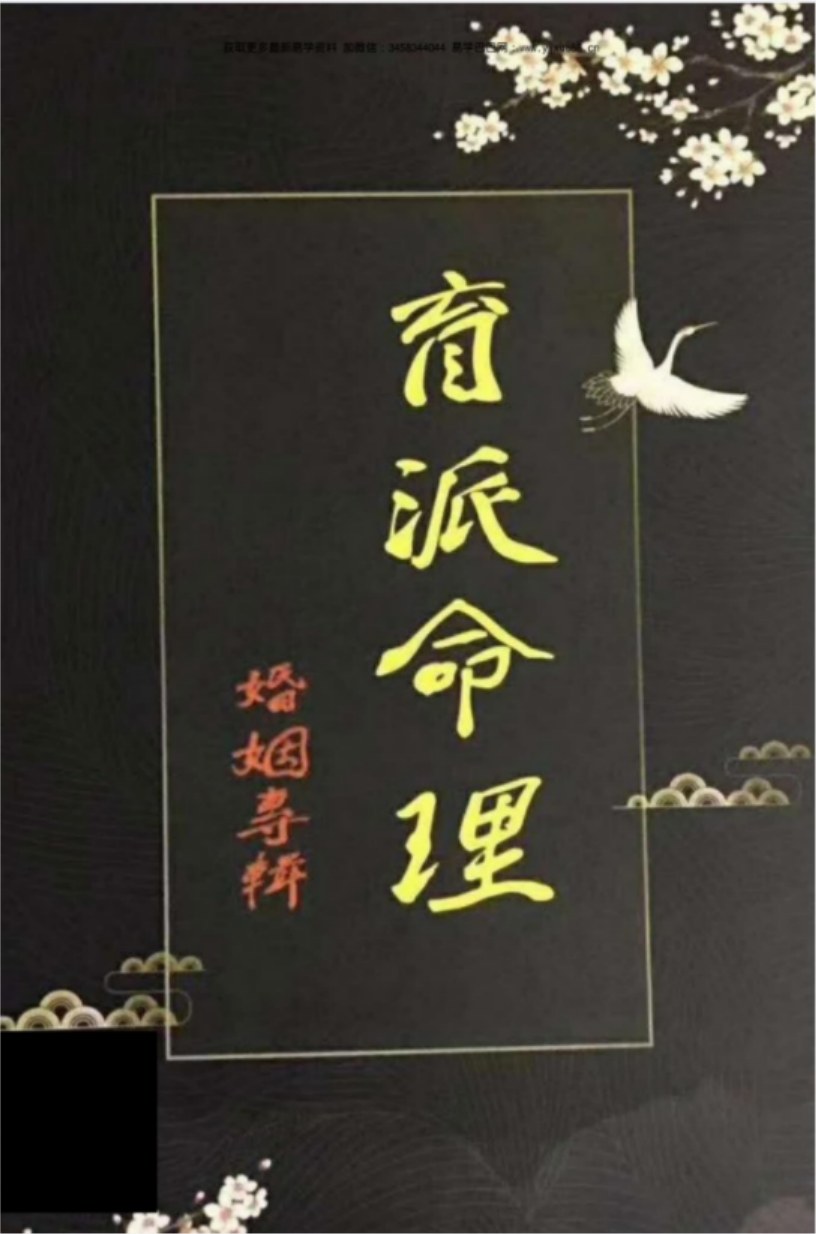 盲派命理婚姻专辑 婚姻铁口断pdf 228页 百度云下载！-真传国学