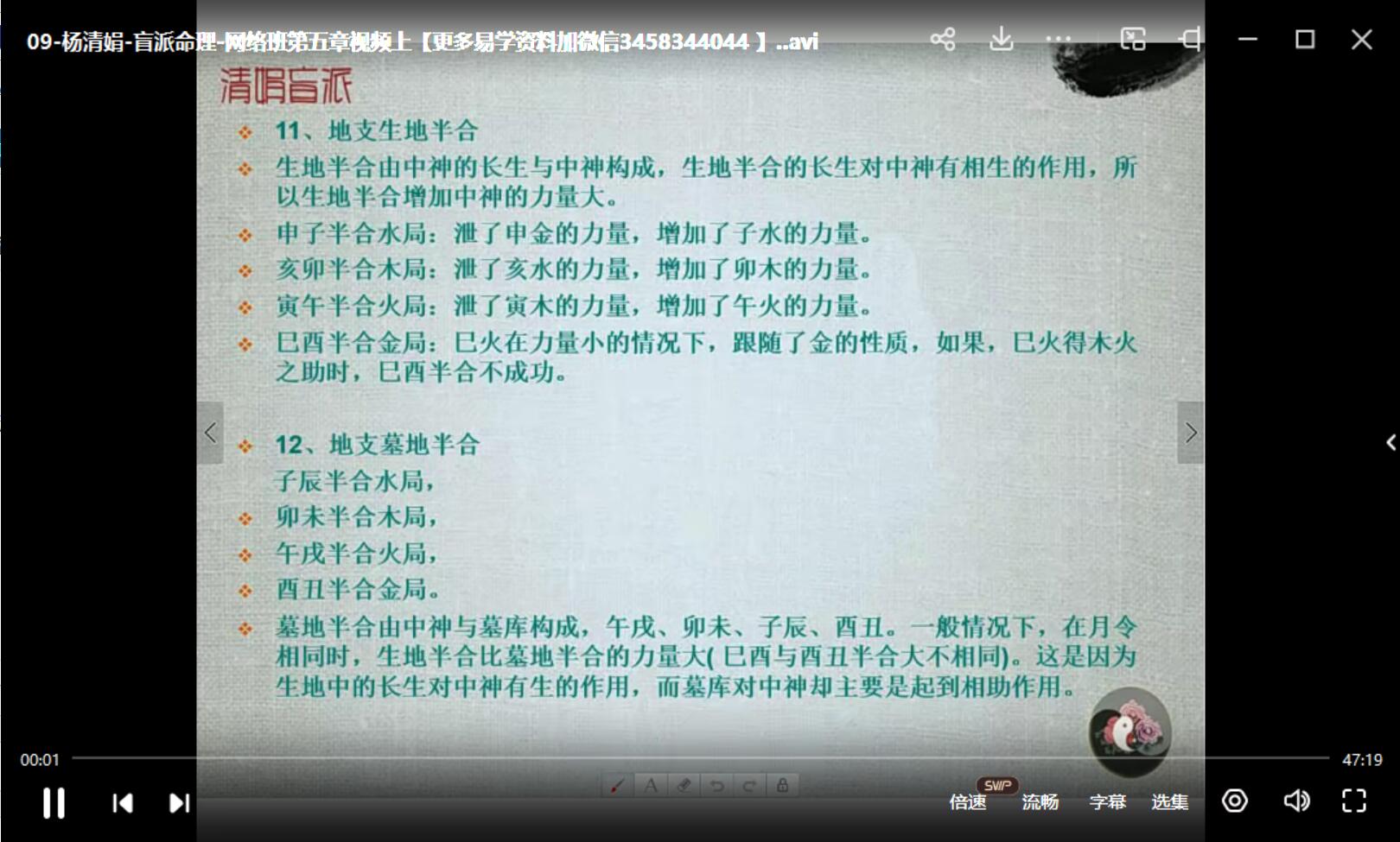 图片[2]-【2017年4月】杨清娟网络班-36集-真传国学