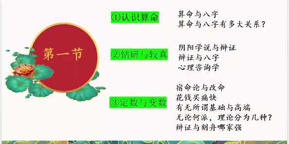 金镖门2022秋季班八字课程74集-真传国学