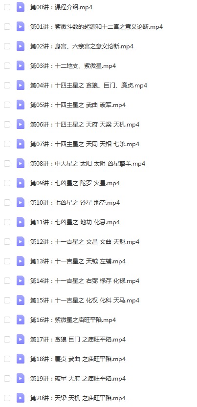 郭子谊-紫微斗数零基础到实战应用48集视频 百度云下载！-真传国学