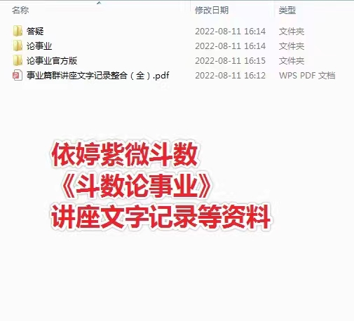 图片[6]-2022年 依婷紫薇斗数 专题班（财运 取象 事业 流年 择吉）五部资料pdf 百度云下载-真传国学