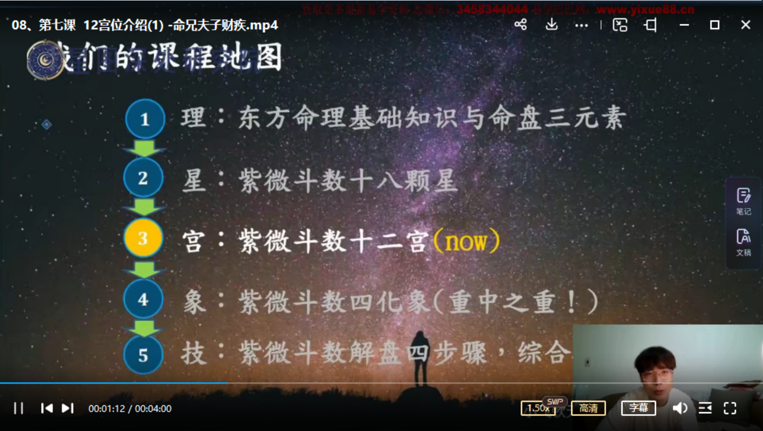 图片[3]-陈小飞 钦天门紫微斗数 基础班29集-真传国学