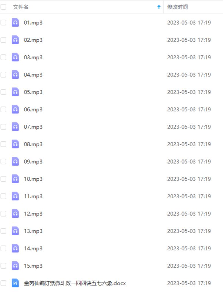图片[2]-金瑞雪紫薇鬥數（基础+函授+初级+高阶+案列） 夸克网盘下载-真传国学