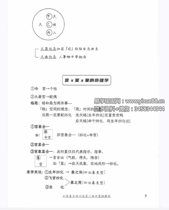 图片[4]-许铨仁 四化紫微斗数高级班录音精校366页-真传国学