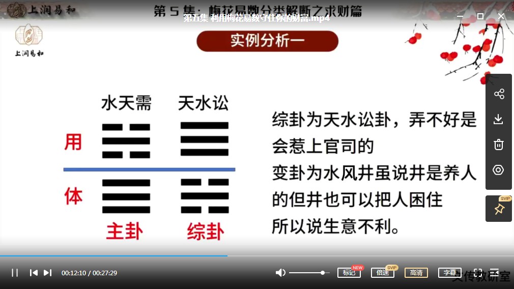 图片[5]-徐炳昕梅花易数中级班12集-真传国学