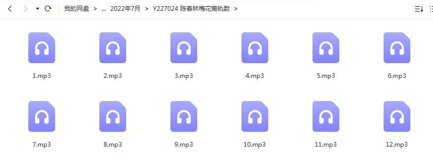 陈春林梅花策轨数录音12集 百度云下载！-真传国学