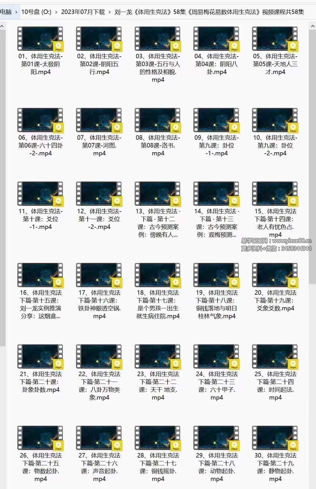 图片[3]-刘一龙《周易梅花易数体用生克法》58集-真传国学