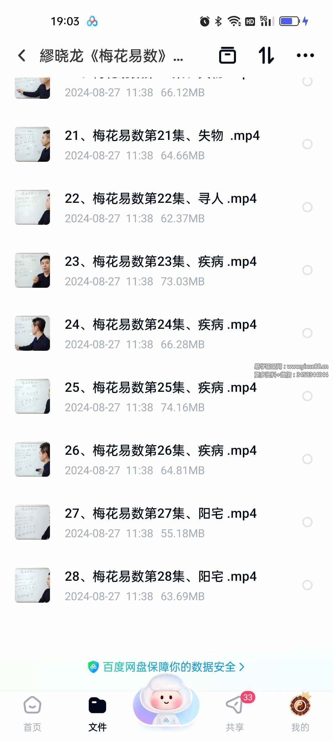 图片[3]-繆晓龙《梅花易数》27集（缺第8集）-真传国学