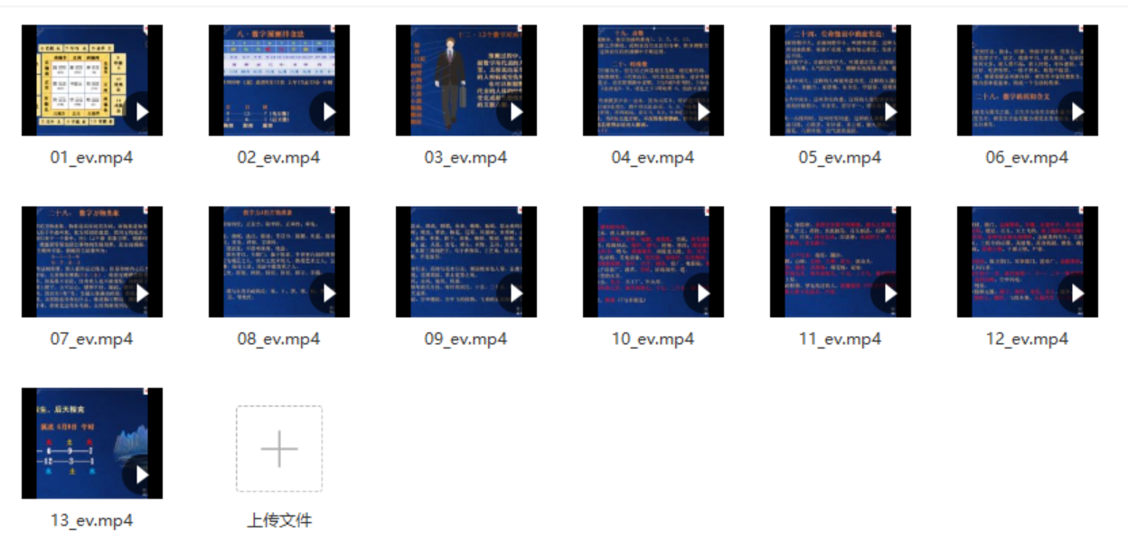 周易大学明禅数字命理视频13集 百度网盘下载-真传国学