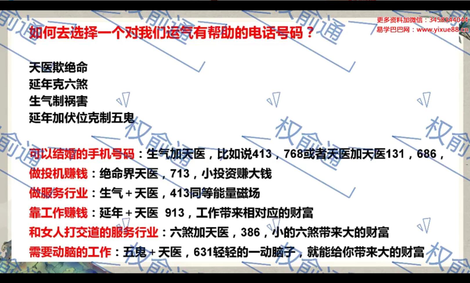 图片[2]-权俞通手机号码数字能量，如何选手机号码 16集-真传国学
