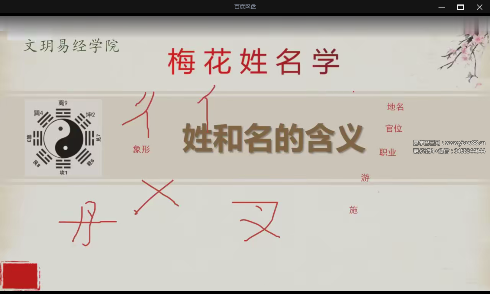 文玥《周易姓名学》5集-真传国学