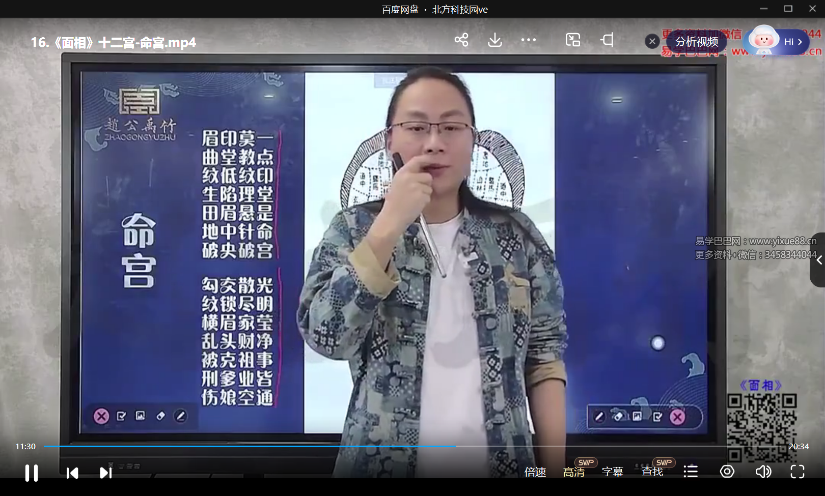 赵公禹竹 面相53集-真传国学