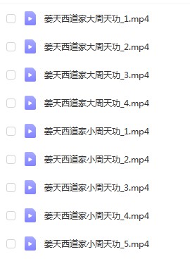 姜天西道家大小周天功视频9集+相关资料pdf 百度云下载！-真传国学