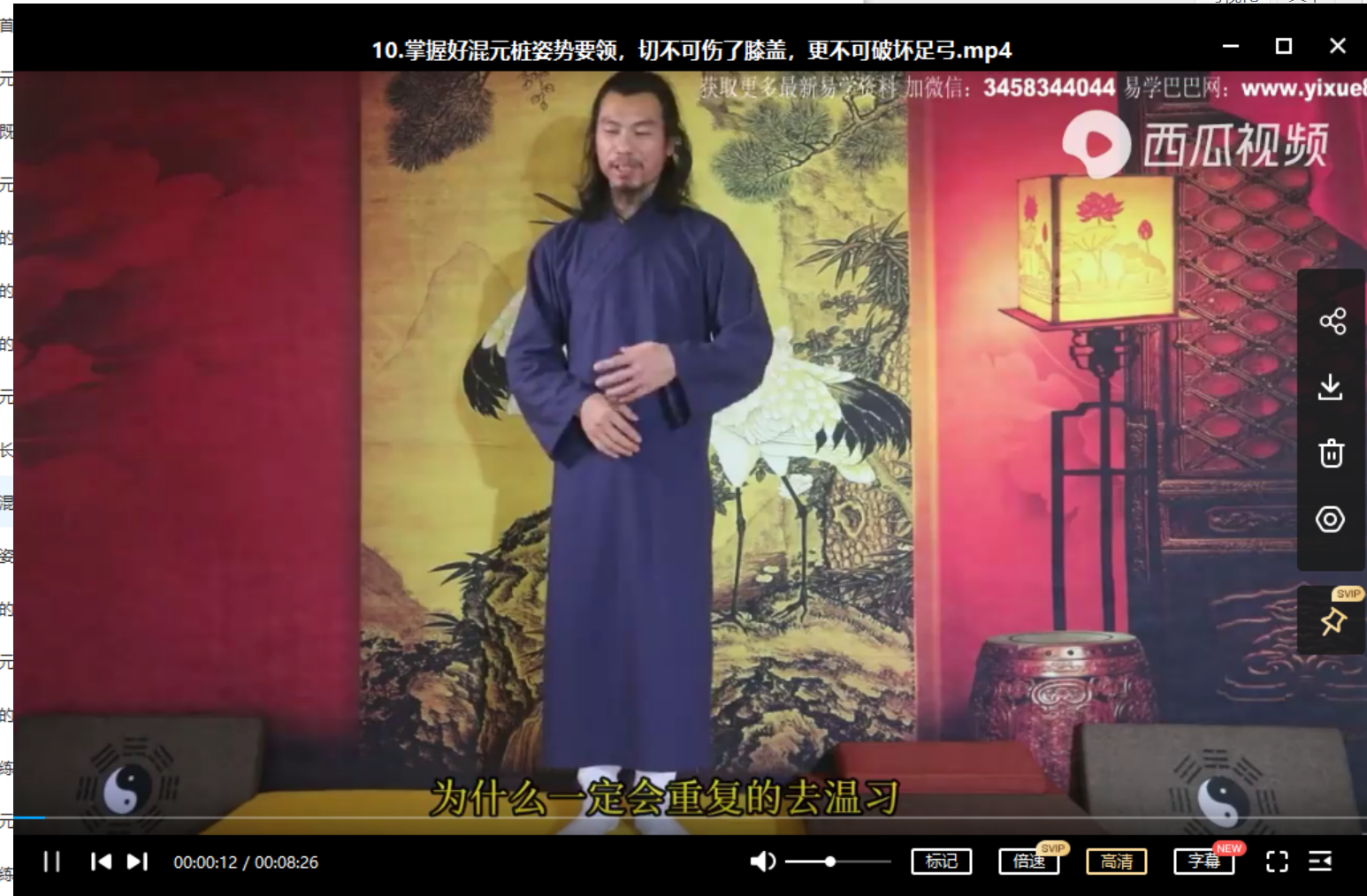 龙门天成 二十四集混元桩-真传国学