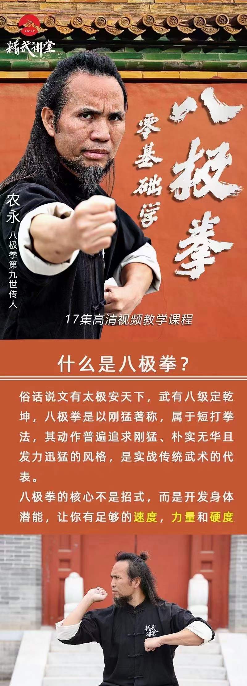 图片[2]-精武讲堂 零基础学八极拳17集（八极拳第九代传人农永授课）-真传国学
