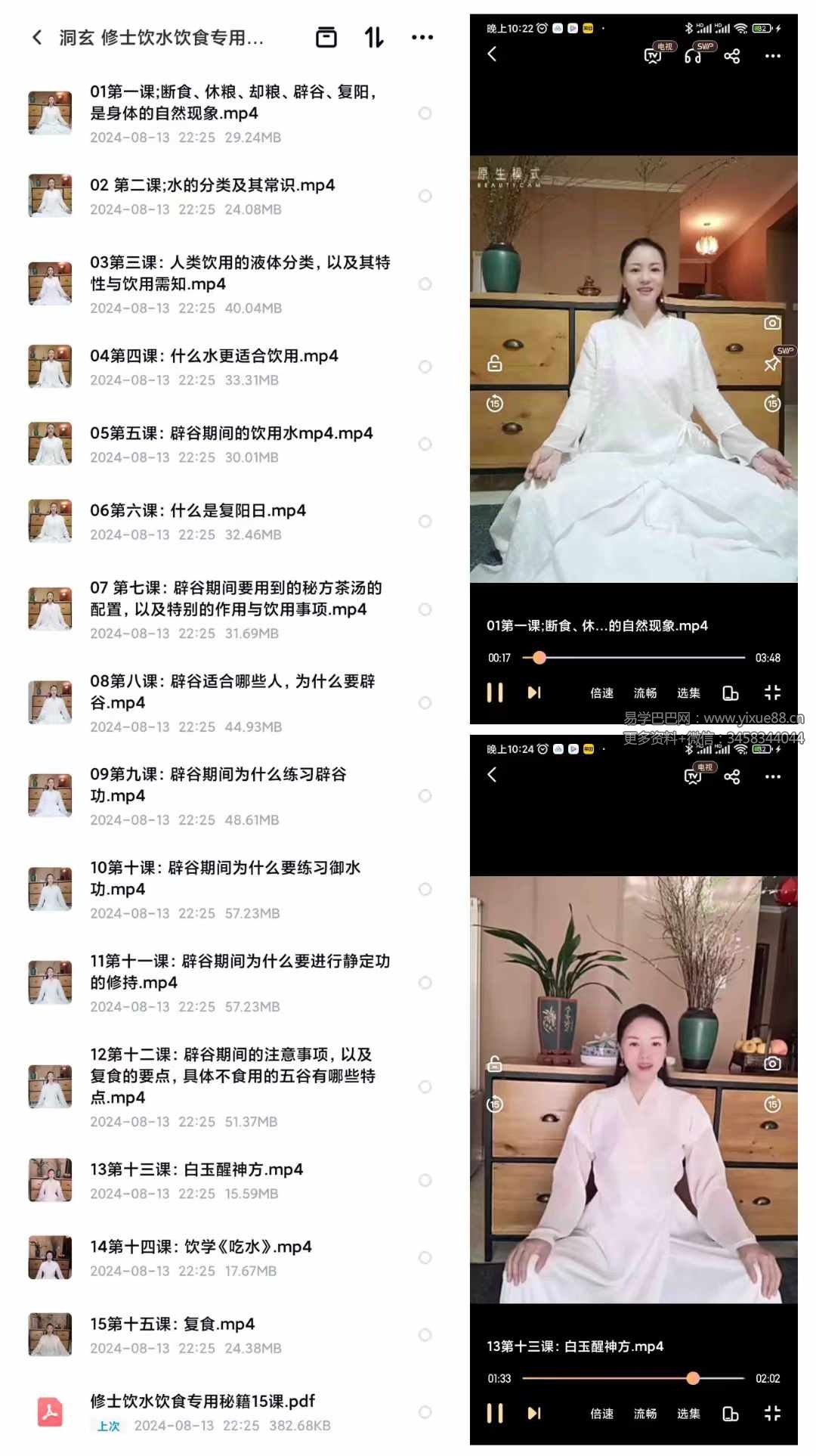 洞玄 修士饮水饮食专用秘籍 饮食养生基础精要15课-真传国学