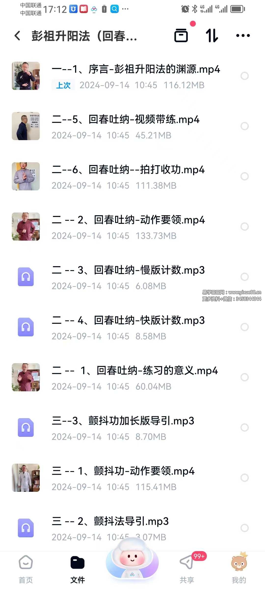 彭祖升阳法（回春操）37集（视频+音频）-真传国学