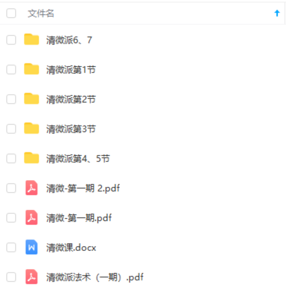 罗天清微派法术（一期）（三天课程）。小视频+整理文档+图片 百度网盘下载-真传国学