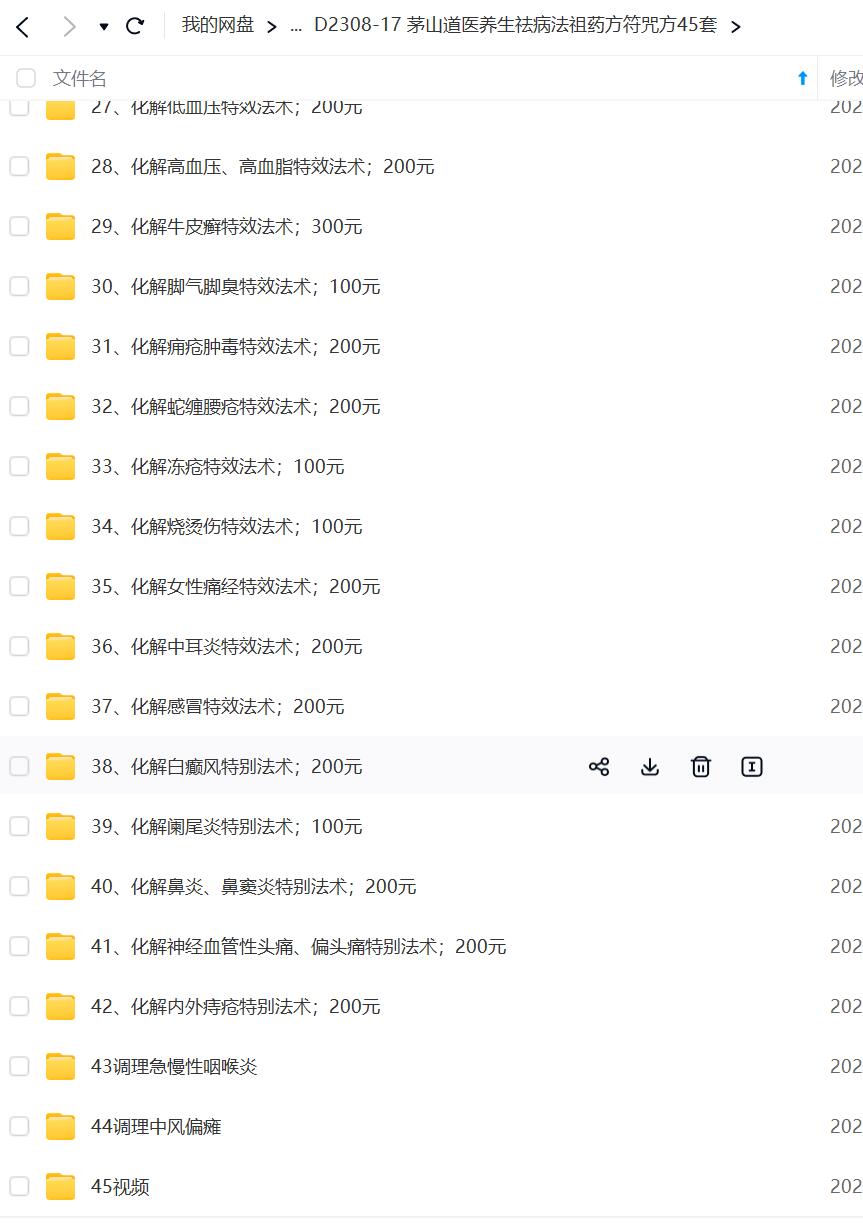 图片[2]-茅山道医养生祛病法祖药方符咒方45套-真传国学