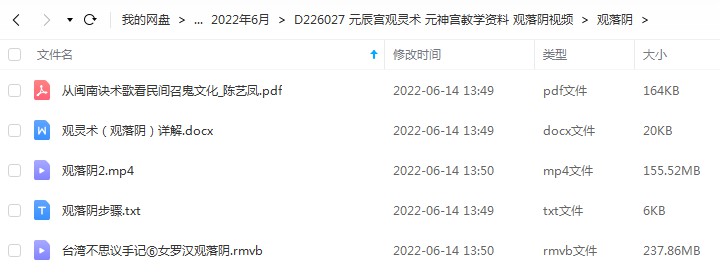 元辰宫观灵术 元神宫教学资料 观落阴视频 夸克网盘下载-真传国学