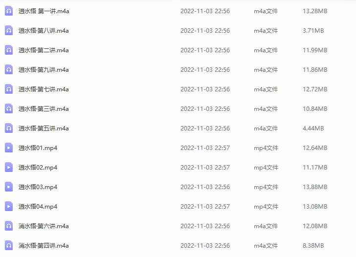 【洞玄师道传承】养生保障法消水悟视频4集+音频9集-真传国学