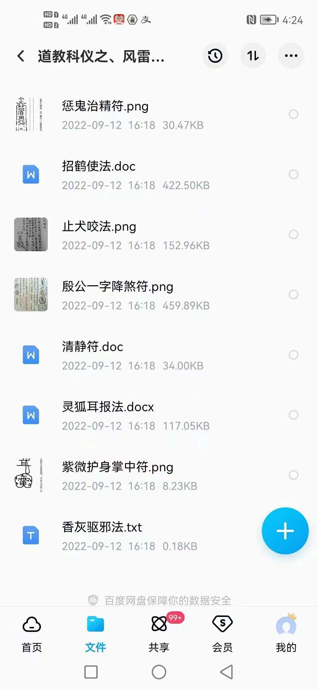 图片[2]-道教科仪之、风雷策、救病真符、洒净一宗、八大神咒秘传 移动云盘下载-真传国学