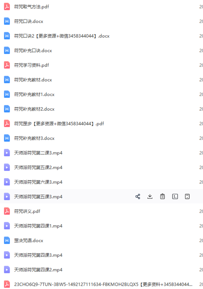 图片[3]-天师派符咒视频课程天师府符箓教学 21集加文档-真传国学