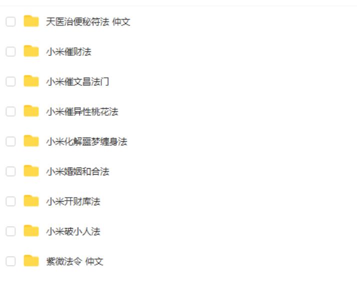 仲文天医坛 敏真道长鲁东【茅山秘术小米道法】二期讲课短视频+录音+文档+图片 夸克网盘下载-真传国学