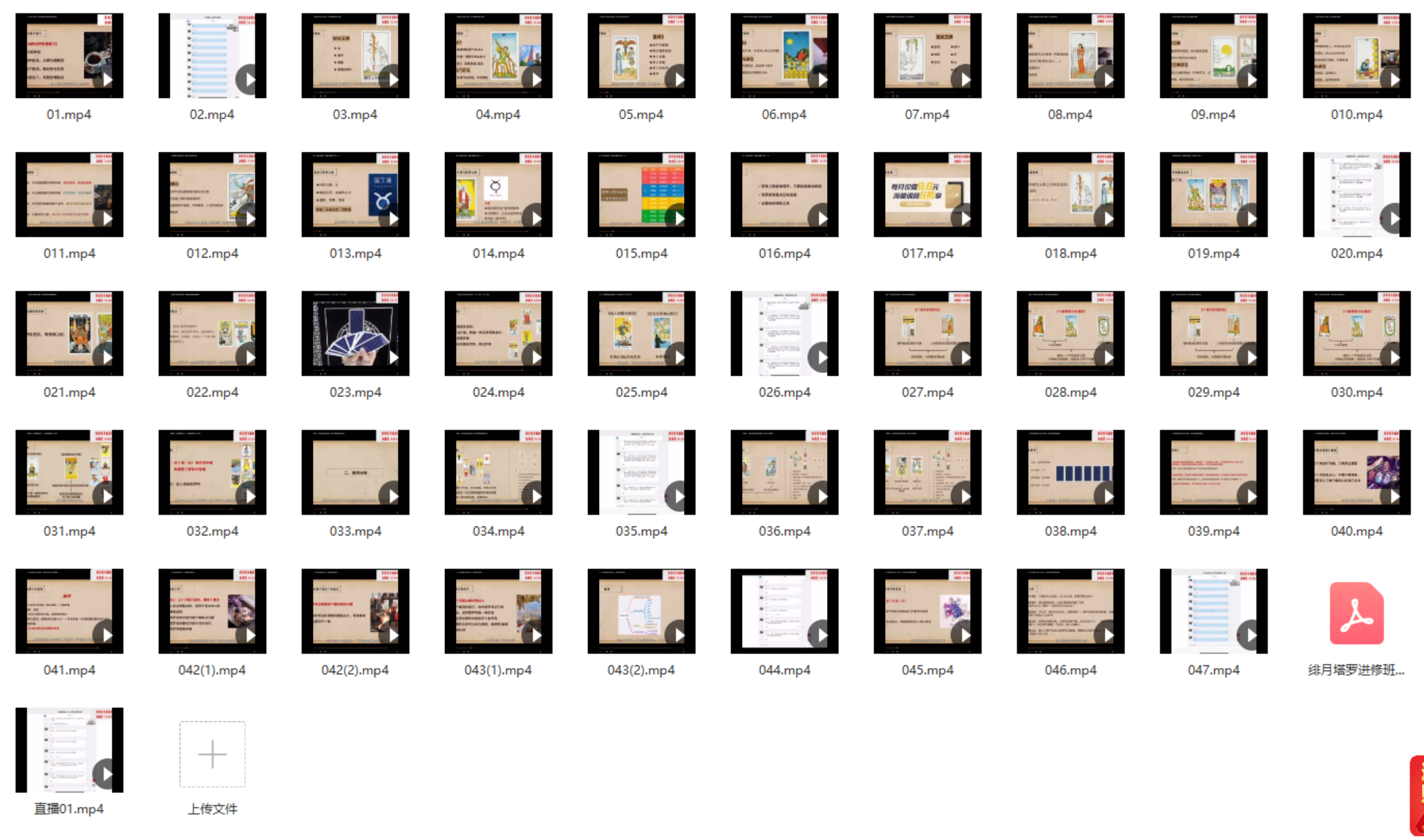 绯月塔罗进修班 47集视频+文档-真传国学