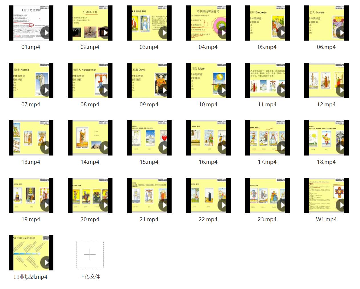 猫六塔罗牌意讲解课程视频25集-真传国学