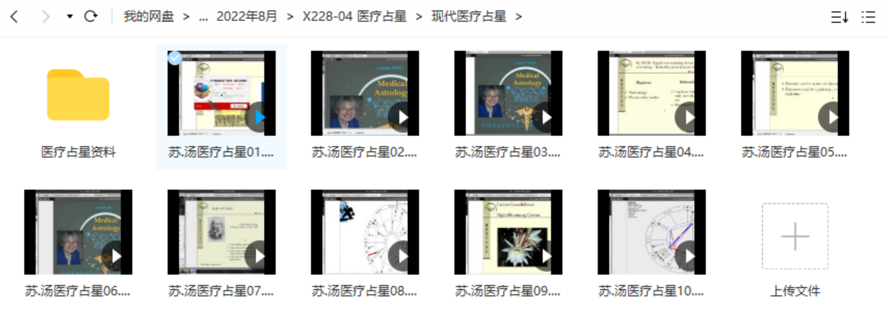 图片[2]-医疗占星合集-古典医疗占星+现代医疗占星视频两套+资料pdf-真传国学