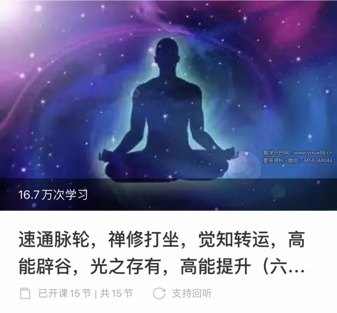 图片[6]-心原老师 速通脉轮，禅修打坐，觉知转运，高能辟谷，光之存有，高能提升（六合一）-真传国学