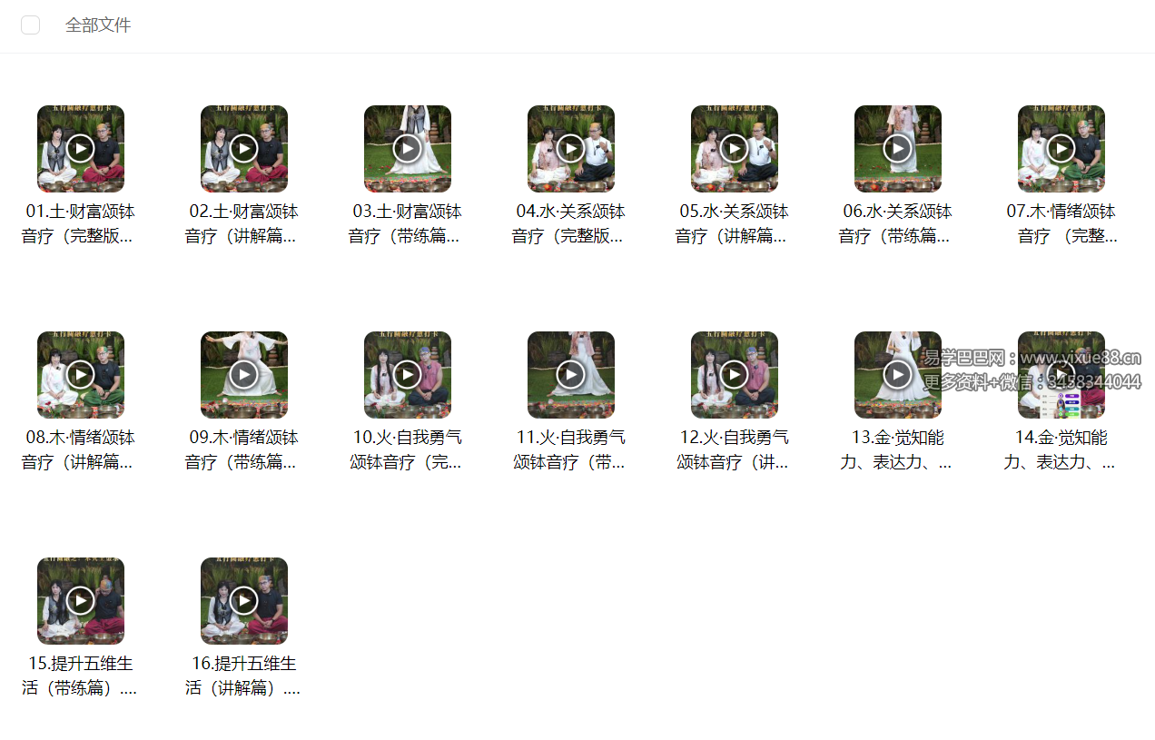 图片[3]-六天学会做疗愈 五行圆融课程16集-真传国学